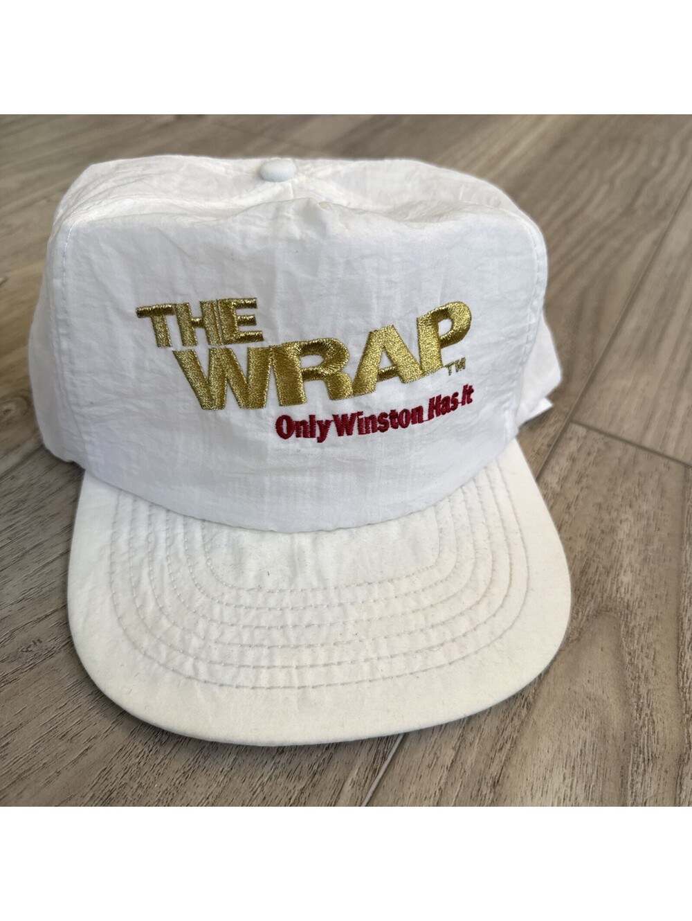 Vintage Winston Cigarettes Hat Mens Snapback The Wrap Only Winston Has It White